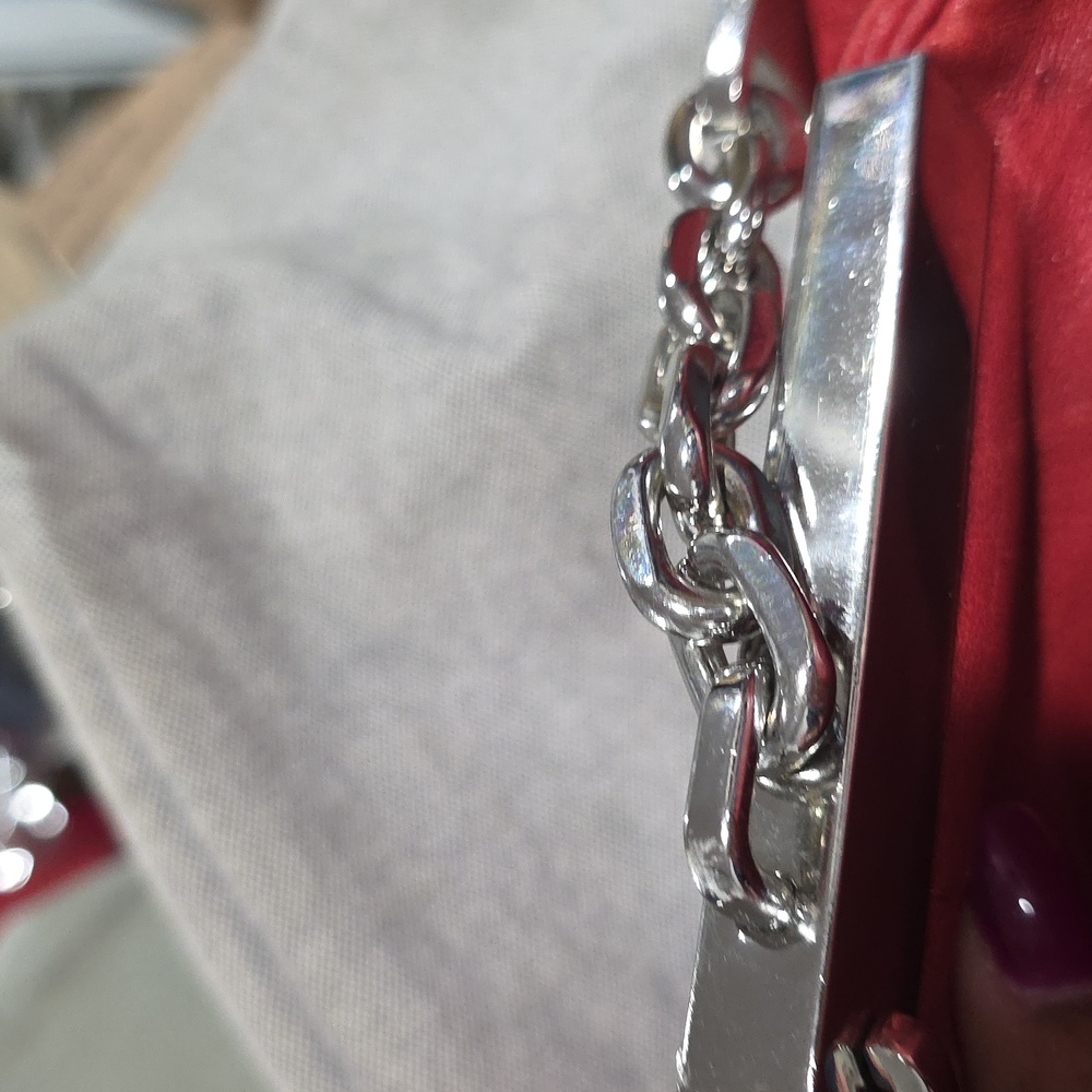 Michael Kors Cherry Red Shoulder Bag/cross Body Strap Vintage - Picture 14 of 15